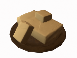 Butter dish Modello 3D