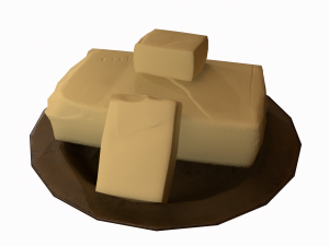 Butter dish Modello 3D