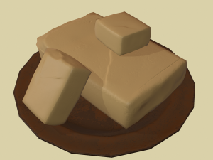 Butter dish Modello 3D