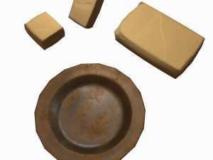 Butter dish Modello 3D