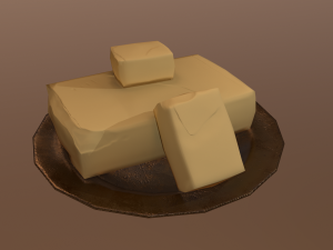 Butter dish Modello 3D