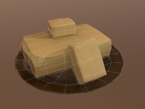 Butter dish Modello 3D