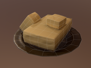 Butter dish Modello 3D