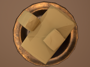Butter dish Modello 3D