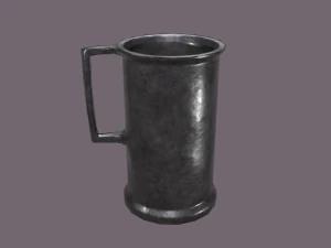 Medieval style metal cup 3D Model