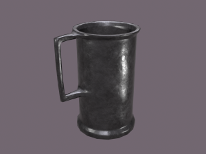 Medieval style metal cup 3D-Modell