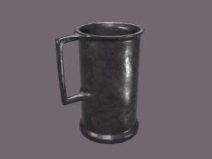 Medieval style metal cup 3D Model