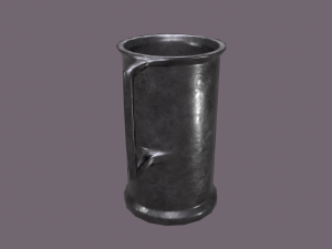 Medieval style metal cup 3D-Modell
