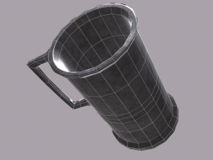 Medieval style metal cup 3D-Modell