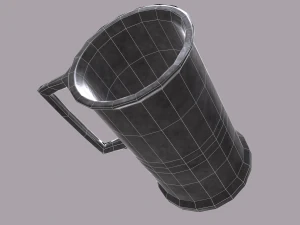 Medieval style metal cup 3D Model