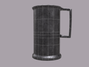 Medieval style metal cup 3D-Modell