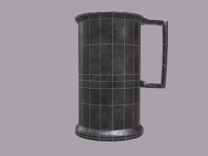 Medieval style metal cup 3D Model