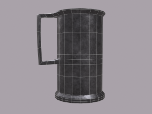 Medieval style metal cup 3D-Modell
