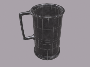 Medieval style metal cup 3D-Modell