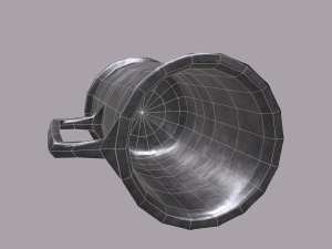Medieval style metal cup 3D-Modell
