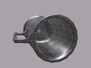 Medieval style metal cup 3D Model