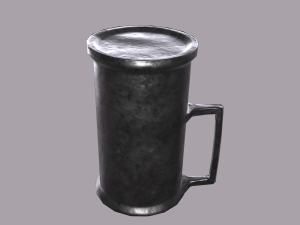 Medieval style metal cup 3D-Modell