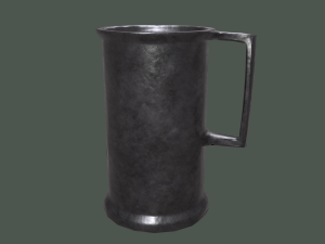 Medieval style metal cup 3D-Modell