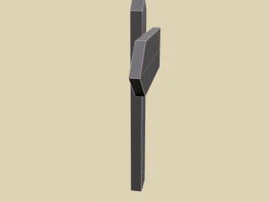 Little wood sign post 3D Model