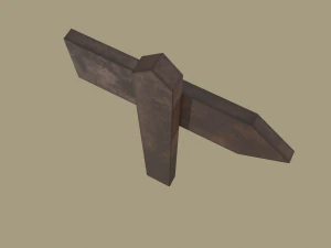 Little wood sign post 3D Model