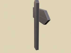 Little wood sign post 3D Model