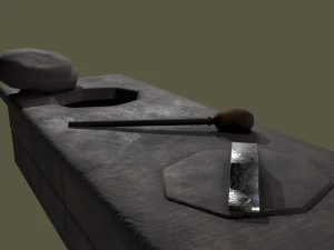 Medieval 2 hole toilet 3D Model