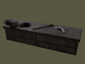 Medieval 2 hole toilet 3D Model