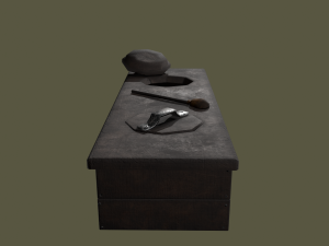 Medieval 2 hole toilet 3D Model