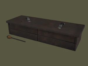 Medieval 2 hole toilet 3D Model