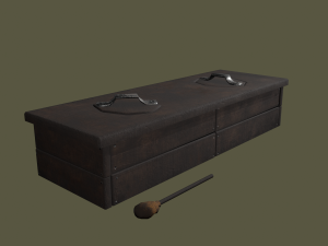 Medieval 2 hole toilet 3D Model