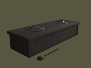 Medieval 2 hole toilet 3D Model