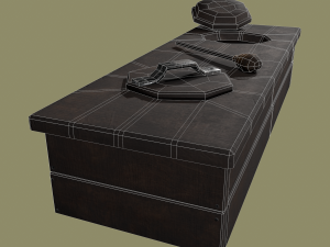 Medieval 2 hole toilet 3D Model