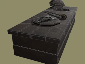 Medieval 2 hole toilet 3D Model