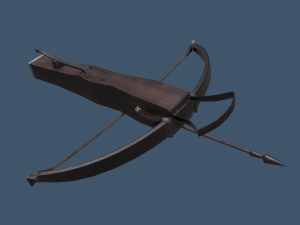 Cross bow and bolt 3D Model