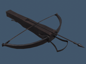 Cross bow and bolt 3D 모델