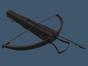 Cross bow and bolt 3D Model