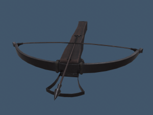 Cross bow and bolt 3D 모델