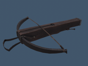 Cross bow and bolt 3D 모델