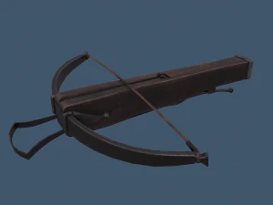 Cross bow and bolt 3D Model
