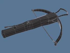 Cross bow and bolt 3D Model