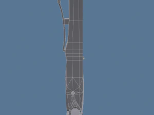 Cross bow and bolt 3D Model