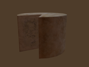 Aged wheel of cheese 3D 모델