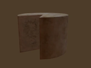 Aged wheel of cheese 3D Model