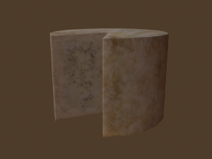 Aged wheel of cheese 3D 모델