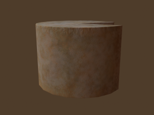 Aged wheel of cheese 3D 모델