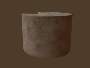 Aged wheel of cheese 3D 모델