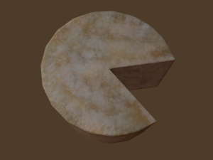 Aged wheel of cheese 3D 모델