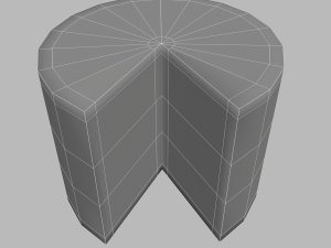 Aged wheel of cheese 3D 모델