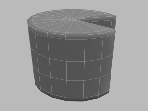 Aged wheel of cheese 3D 모델