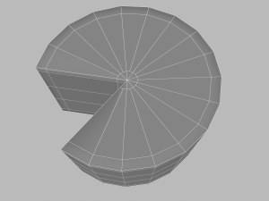 Aged wheel of cheese 3D 모델